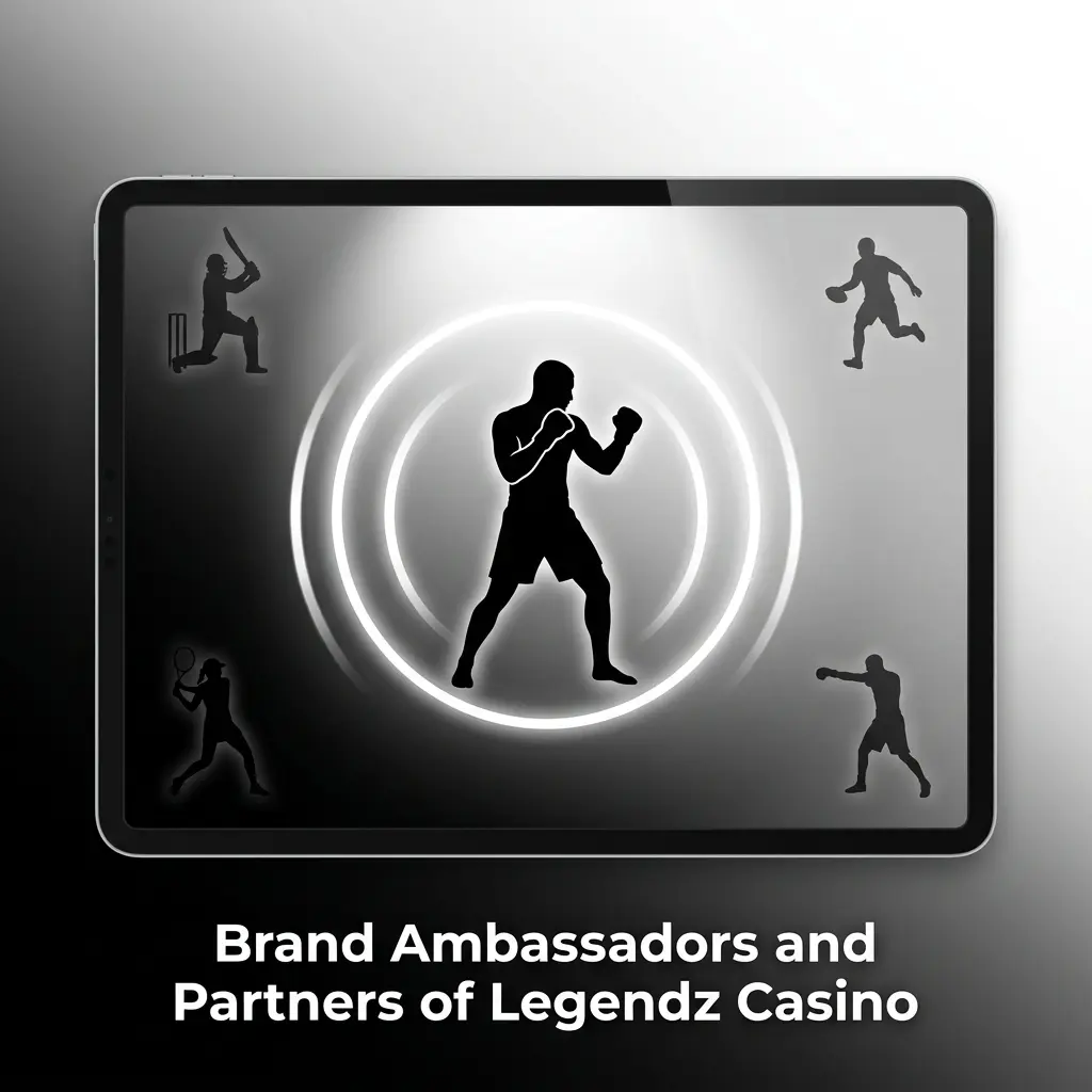 Legendz Casino brand ambassadors, affiliate partners, and software providers including Pragmatic Play and Evolution Gaming