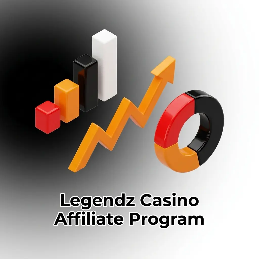 Legendz Casino affiliate program dashboard showing revenue share tracking and crypto payout options for US partners